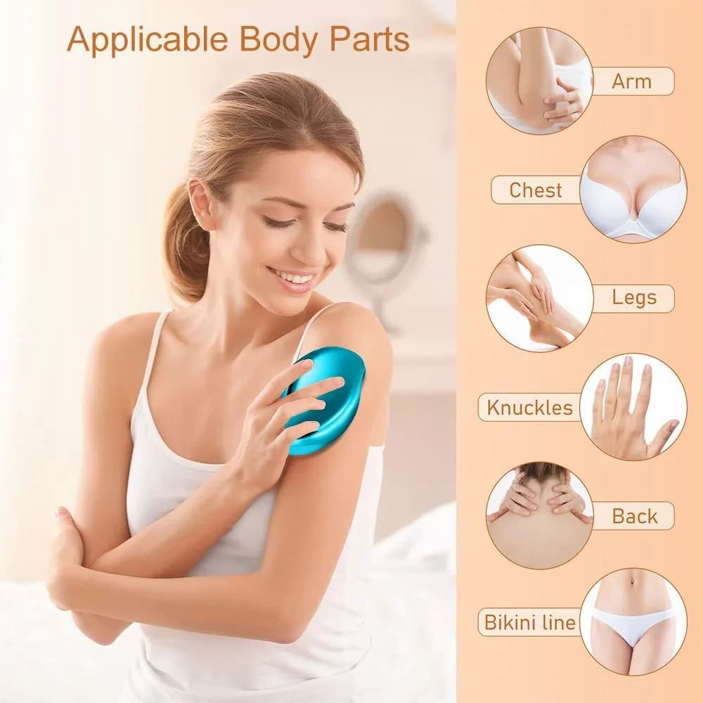 Crystal Hair Remover, Soft Smooth Silky Skin Magic Crystal Hair Remover