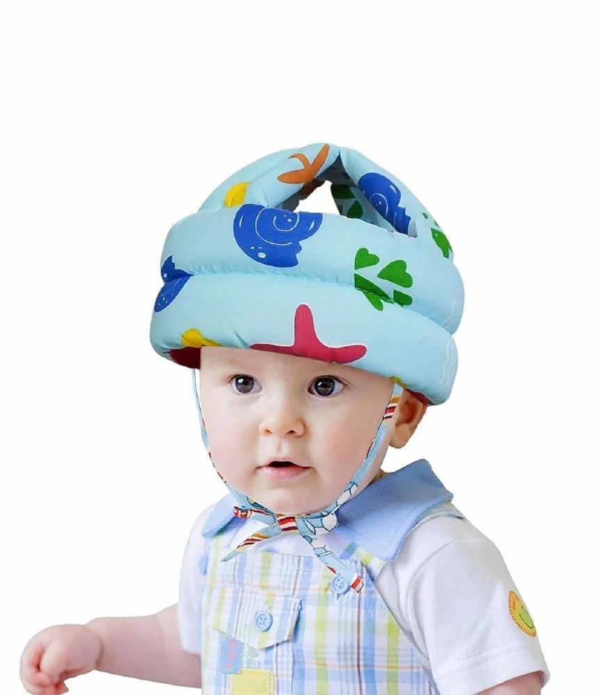Adjustable Soft Baby Safety Helmet  Full Head Protection Lightweight Easy Clean  Anti Collision