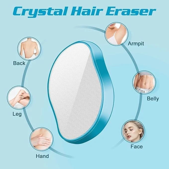 Crystal Hair Remover, Soft Smooth Silky Skin Magic Crystal Hair Remover
