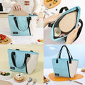 compact insulated Oxford lunch bag with a waterproof aluminum foil