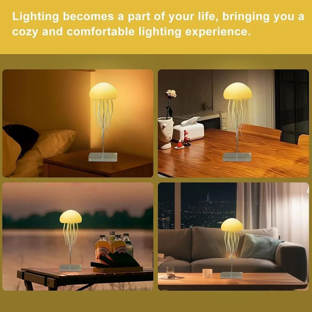 Plastic Jelly Fish Light Lamp with Dancing Legs