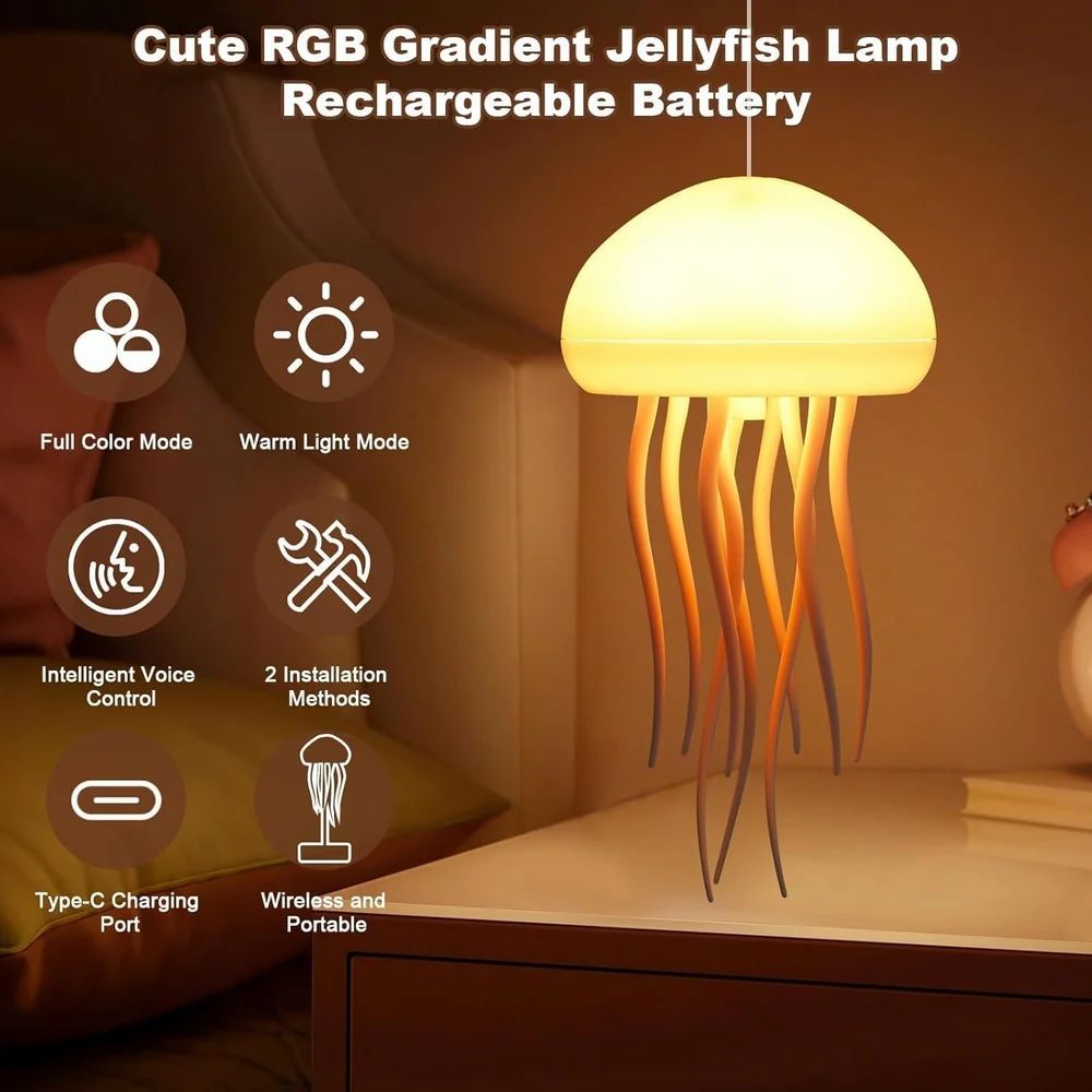 Plastic Jelly Fish Light Lamp with Dancing Legs