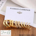 Gold Plated ZNX-1 Ladies Artificial Golden Hoop Earring Combo Product Code: ZNX-1, Bali