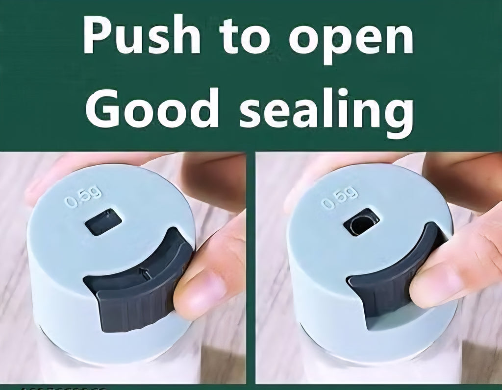 Push Type Salt and Pepper Seasoning Bottle Dispenser