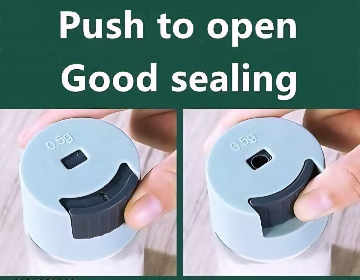 Push Type Salt and Pepper Seasoning Bottle Dispenser