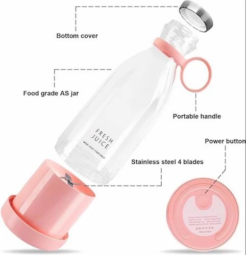 Hand Blender - Portable Blender, USB Rechargeable Mini Juicer Blender, Personal Size Blender for Juices