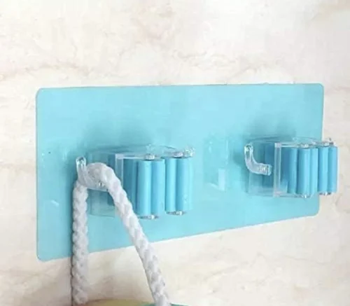 Mop And Broom Holder Multipurpose Wall Mounted Magic Holder Broom & Mop Organizer Storage Hooks