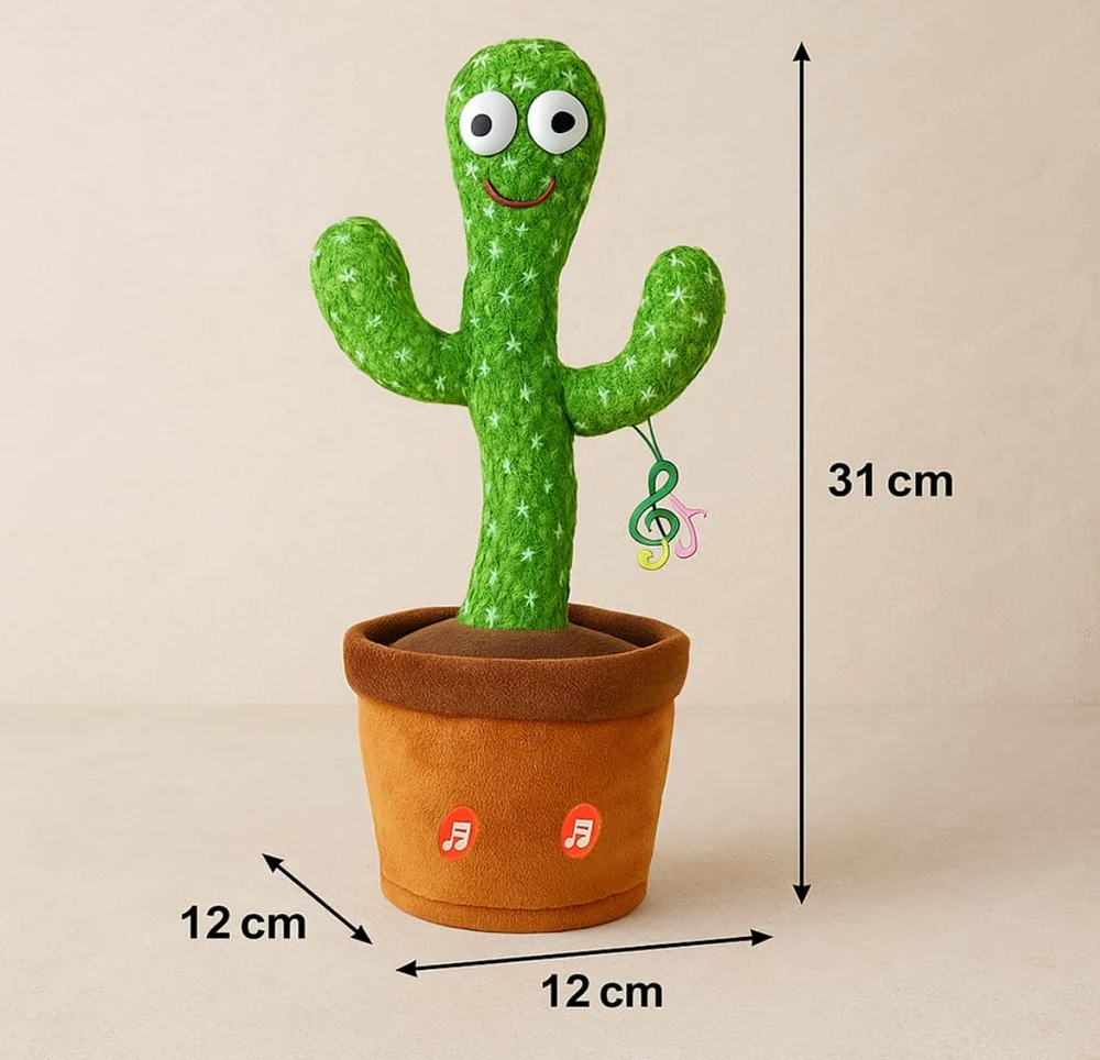 Rechargeable Talking Cactus Toy for Kids